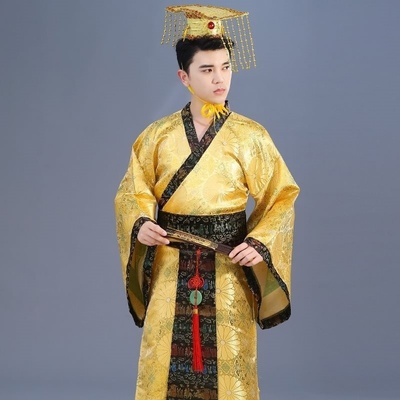 新款古装演出服成人太子服龙袍汉朝皇帝皇上影楼主题服装汉服男装