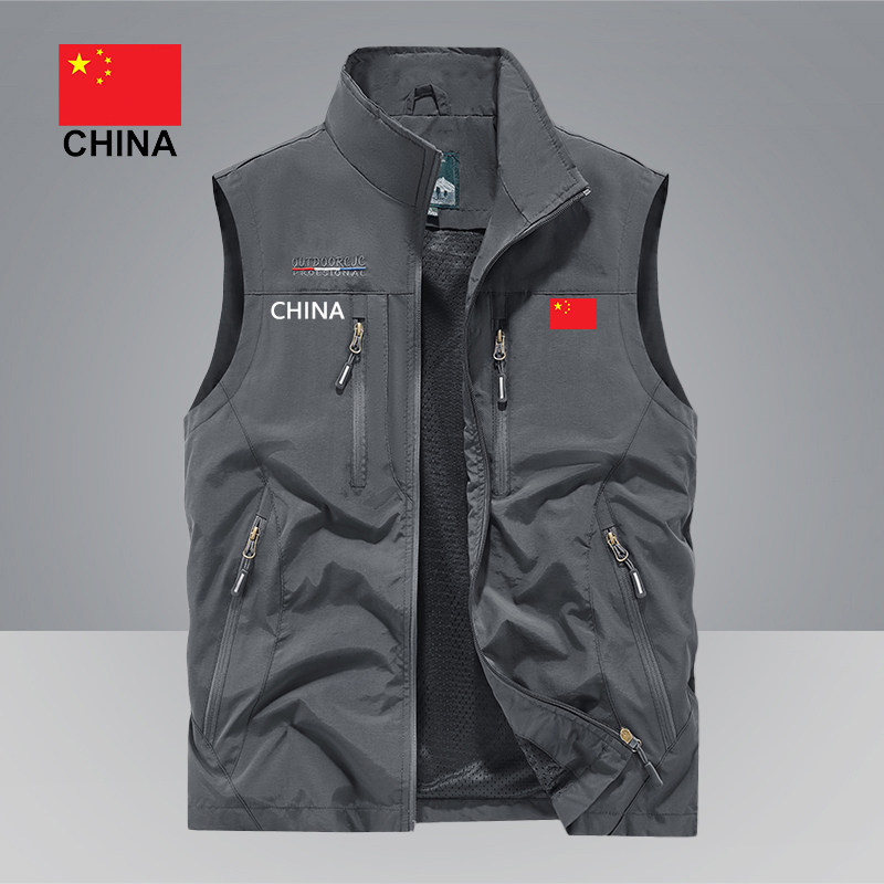 户外百搭运动工装马甲坎肩
