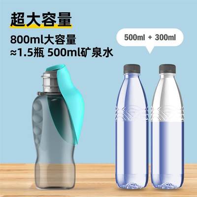 狗狗外出喝水壶便携随行水杯宠物折叠翻盖喂水饮水器外出遛狗水瓶