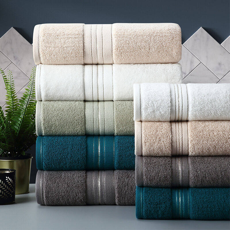 松树林实用挂扣设计浴巾家用纯棉吸水大人全棉男女大毛巾挂式裹巾