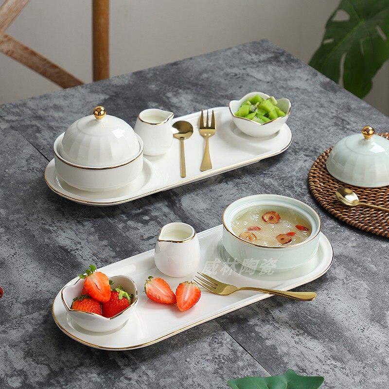 点心碗美容院养生粥碗银耳汤碗燕窝碗甜品碗轻奢中式糖水碗甜点碗