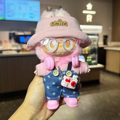 拉布布三代娃衣labubu第一二代玩偶公仔衣服前方高能3.0忠诚粉色