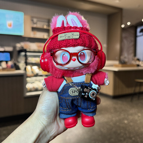 拉布布三代娃衣labubu一二代玩偶公仔衣服前方高能3.0爱幸运忠诚