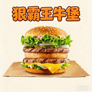 【汉堡王代下单】狠霸王牛堡大皇堡果木风味鸡腿堡脆鸡堡可乐新地