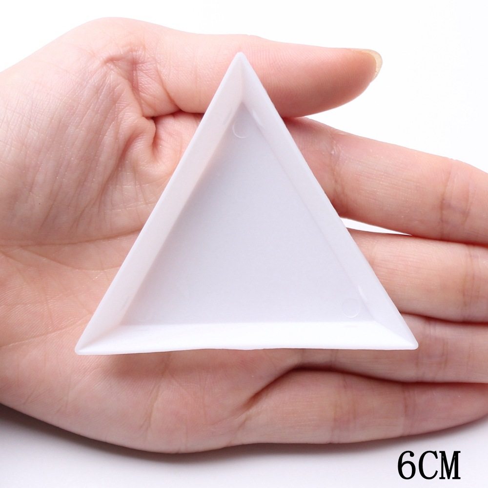 美甲钻三角盘12格首饰收纳盒10格塑料饰品钻盒diy饰品贴钻配件盒