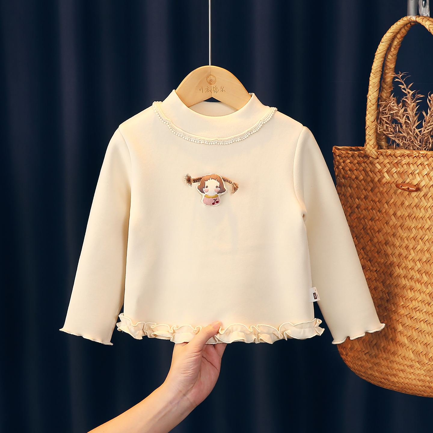 可衣棉尔冬季一体加绒加厚打底衫