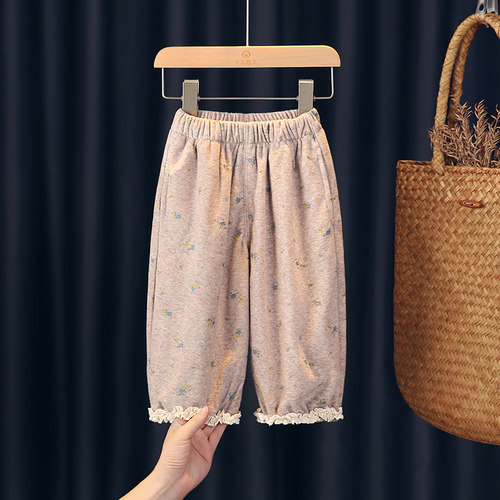 可衣棉尔长裤弹力甜美裤子小碎花