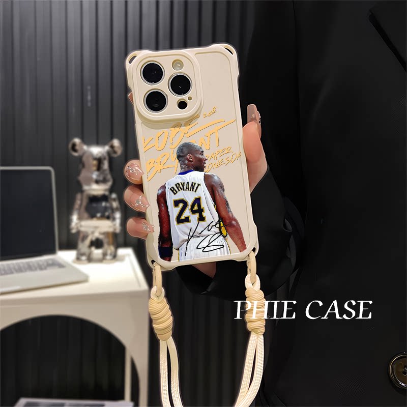 透明15plus手机壳软14四角开孔苹果13斜挎手腕挂绳12周边iPhone防摔16ProMax适用24号球衣科比老大荣耀MAGIC7