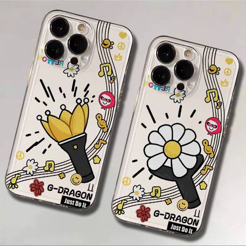 iPhone15ins风荣耀600苹果17p小众OPPORENO16透明13ProMax创意软适用14PLUS手机壳GD权志龙应援棒一加TURBO6X