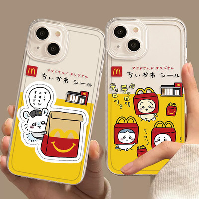 卡通iPhone13苹果14PRO创意oppok12透明17ProMax软可爱一加13T适用16PLUS手机壳华为NOVA15ULTRA麦门chiikawa
