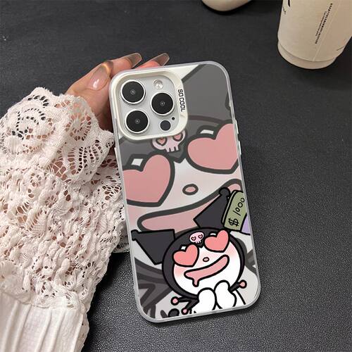 华为PURA90可爱苹果13创意iPhone14手机壳彩银小米17ProMax硬16e适用15PLUS高级感卡通荣耀600情侣库洛米巴库