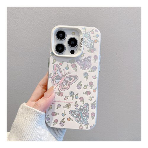 小米17MAX玫瑰花蝴蝶iPhone15ins风苹果12创意OPPORENO16彩银13ProMax硬适用14PLUS高级感手机壳VIVOIQOOZ11X