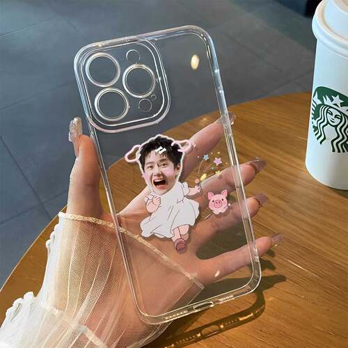 iPhone13ins风苹果12华为PURA90小众透明小米17ProMax创意OPPORENO16小猪追王一博一加15T软适用14PLUS手机壳