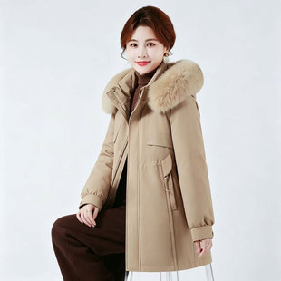 定做翻新脱卸款羽绒服半九成品女中老年活里活面加厚外套充绒加工