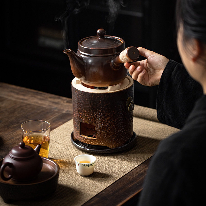 围炉煮茶家用室内煮茶器煮茶炉茶壶套装环保碳火炭炉全套器具