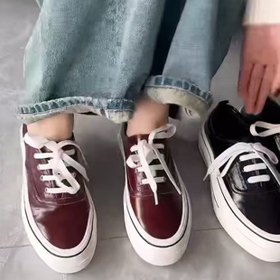 深圳南油＃2026早春新款香港巴黎五区AK休闲风真皮厚底百搭休闲鞋