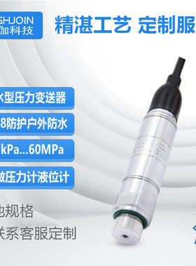 HPM410-S投入式压力变送器防水型地下水深井液位传感器探头RS485