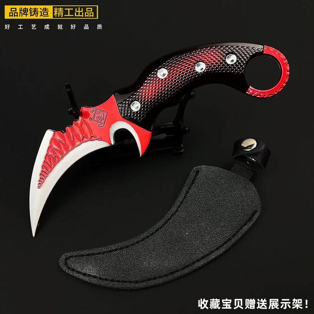 三角洲行动周边赤霄爪子武器模型合金兵器摆件金属手办工艺品玩具