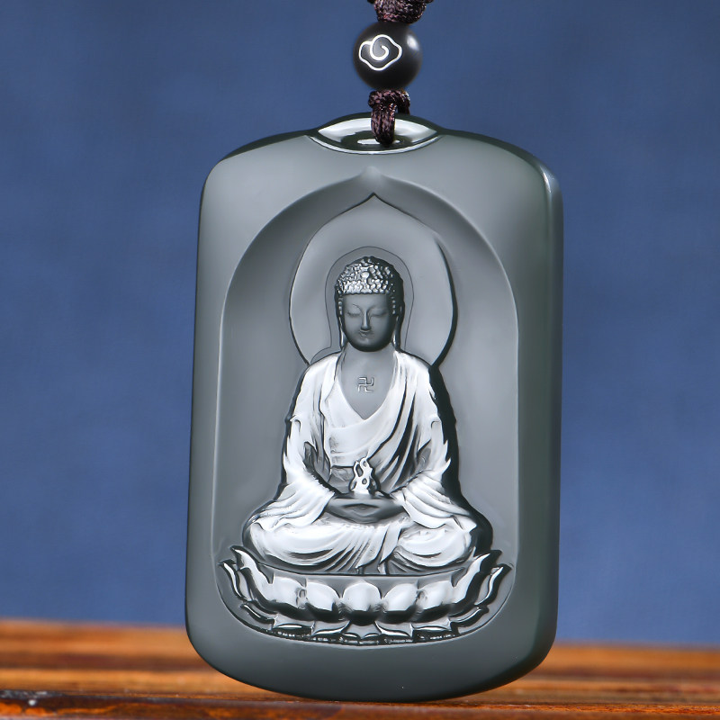 新疆和田玉大日如来玉吊坠 男女士款本命年生肖羊猴玉坠玉石