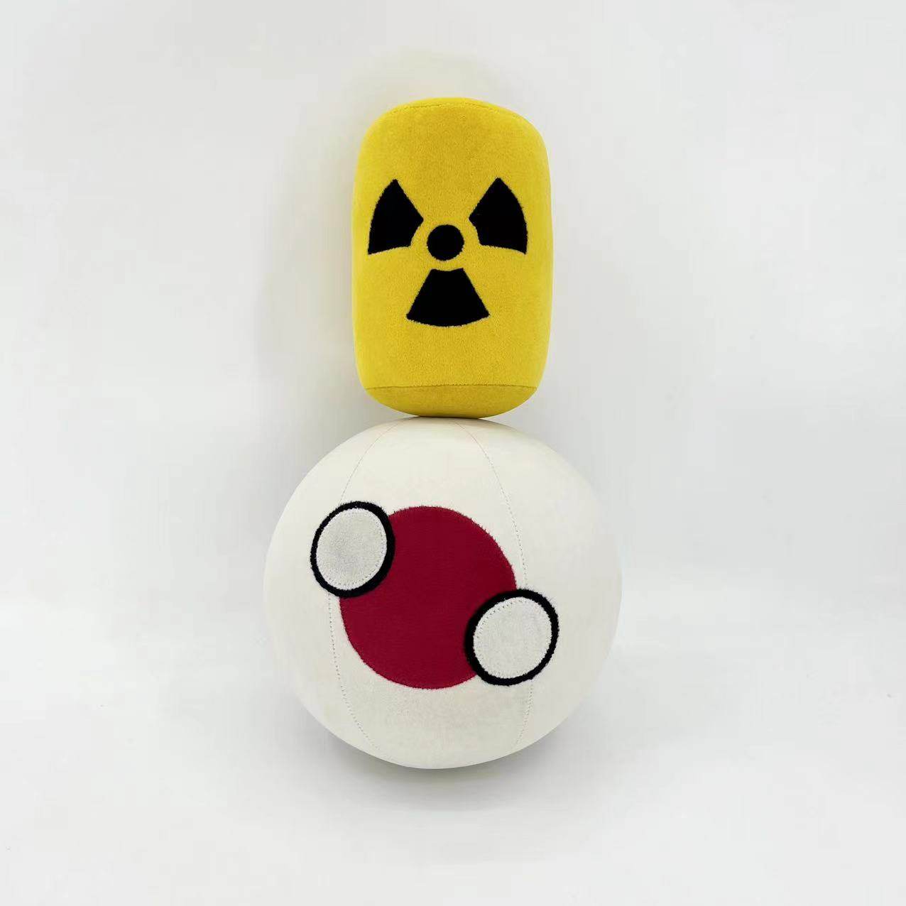 日本球 配同材质小水桶 波兰球漫画动漫毛绒玩偶公仔周边