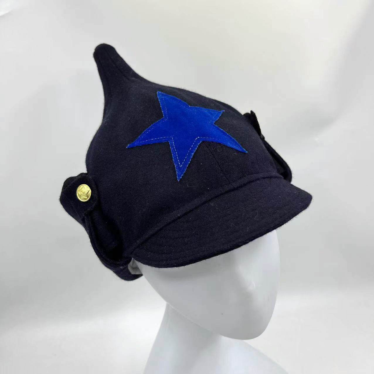 前苏联布琼尼骑兵棉帽 保尔帽 新疆棉夹层 送帽徽 冬季防风保暖