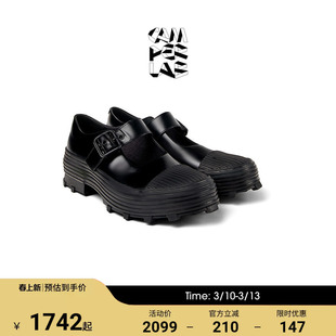 CAMPERLAB看步男女同款Traktori圆头增高玛丽珍鞋防滑轻便单鞋