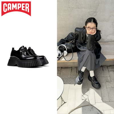 Camper看步女鞋BCN休闲风德比鞋增高松糕鞋小皮鞋