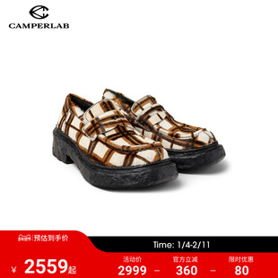 CAMPERLAB看步男女鞋Vamonos多色圆头乐福鞋新款时尚百搭皮鞋