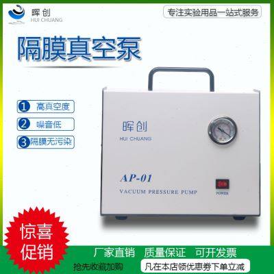 AP01P无油隔膜真空泵抽真空装置200030005000ML砂芯过滤水泵膜