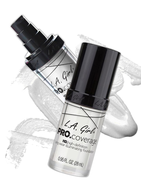 热卖包邮！LA girl/洛杉矶女孩 Pro.Coverage高清遮瑕粉底液爆款