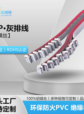 LED显示屏纯铜排线16P/26Pin灰排FC16针芯电子大屏模组信号连接线