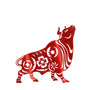 发财牛墙贴纸客厅玄关生肖牛装饰窗花画玻璃橱窗装饰