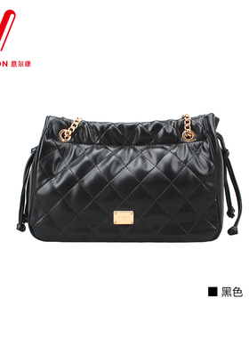意尔康女包2025夏季新款时尚菱格链条包单肩斜挎包高级感53Y29026