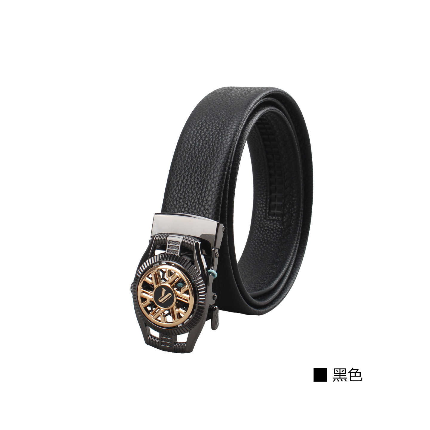 意尔康男士皮带2026春夏新款自动扣经典款牛皮腰带送礼物63A40302