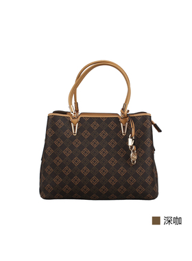 意尔康女包2026春季新款女士时尚印花手提包单肩斜挎包61Y28077