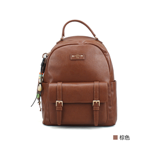 意尔康女包2026春季新款女士休闲双肩包旅游大容量背包61Y28017