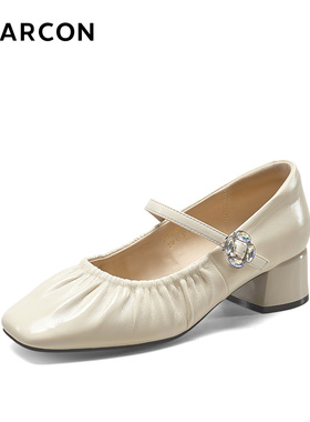 意尔康女鞋2025秋季新款时尚百搭玛丽珍鞋女浅口单鞋女49869W