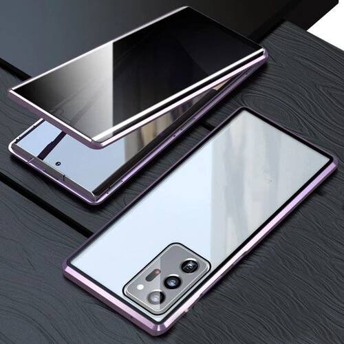 适用于samsung note20ultra s20plus s21fe s22 ultra s23+ultra phone case magnetic antispy glass cover