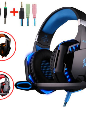 Gaming Headsets  Headphones with Light Mic Stereo Earphones