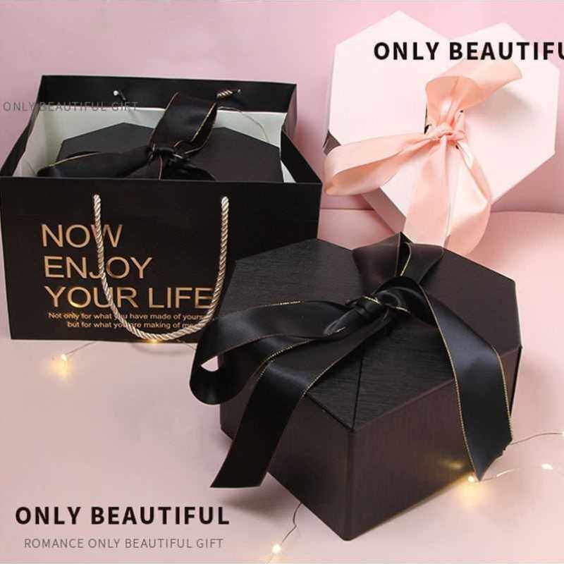 情人节抖音满天星心形茶香烟礼盒送男生日礼物包装盒放烟礼盒