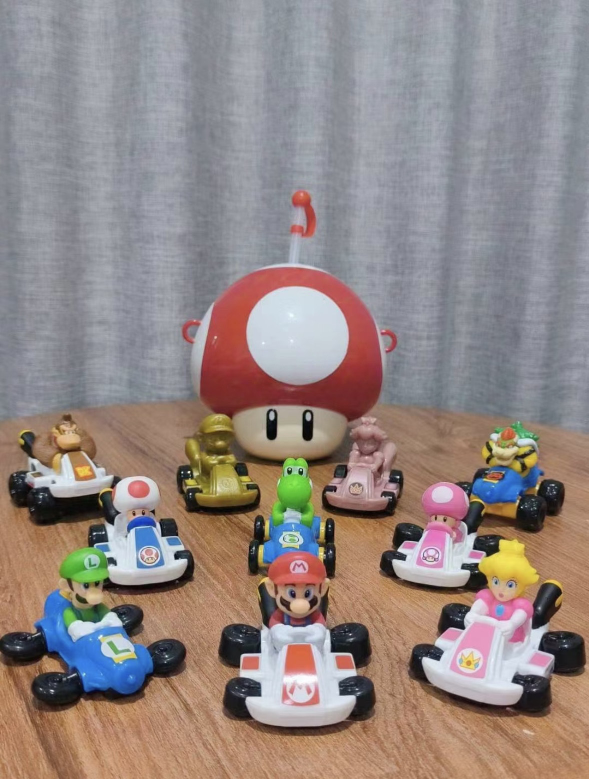 麦当劳x马里奥超级玛丽赛车玩具超级马里奥赛车系列现货可发