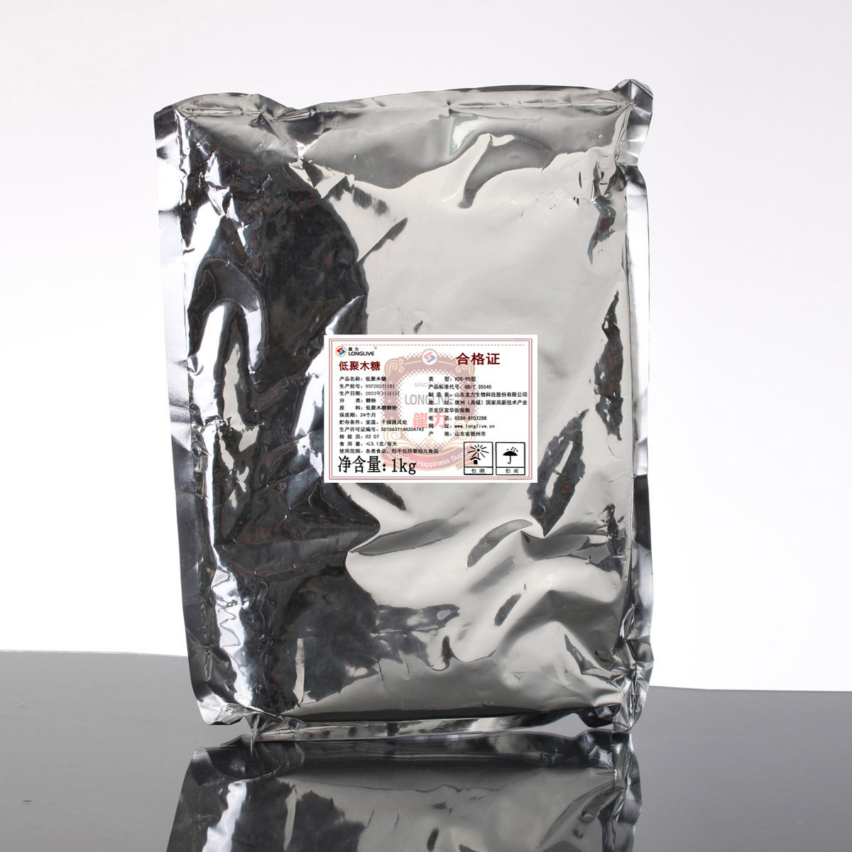 龙力低聚木糖糖粉1kg 95%高纯度增殖益生菌膳食纤维食品级正品