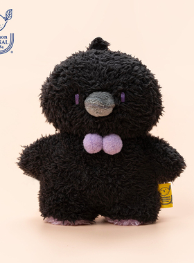 日本Sunlemonoriginal毛绒玩偶黑色乌鸦玩具可爱娃娃生日礼物公仔