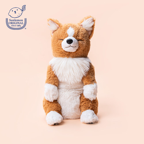 sunlemon仿真狗狗柯基犬毛绒玩偶