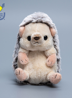 日本sunlemon大号仿真刺猬毛绒玩偶生日娃娃睡觉公仔玩具女生礼物