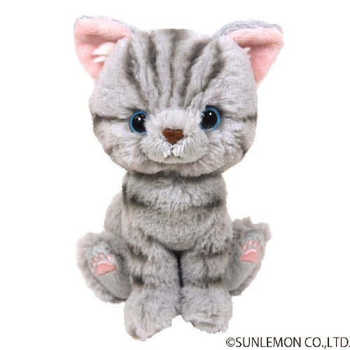 sunlemon美短猫毛绒玩偶条纹猫咪