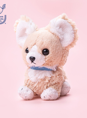 日本sunlemon仿真吉娃娃小狗毛绒玩偶可爱狗宝宝玩具公仔生日礼物