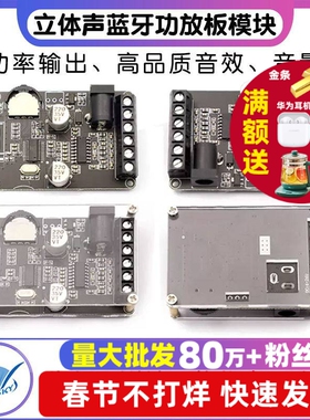 15W/40W立体声蓝牙功放板12V/24V大功率数字功放模块XY-P15W音频