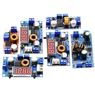 5A恒压恒流降压电源模块板LED驱动锂电池充电压电流功率显示外壳