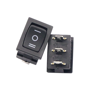 船型开关KCD1-103 DIP 船形翘板电源按钮单刀双掷三档3脚 (2个)